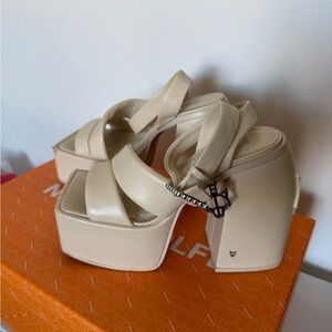 Naked Wolfe Jingle Oat Platform Heels